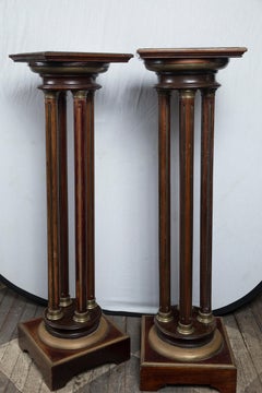 Pair of Mahogany Pedestals