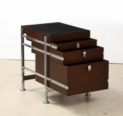 Pair of Mahogany Side Chests by Jules Wabbes for Mobilier Universel