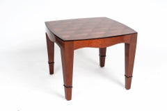 Mid-Century Modern Mahogany Side Tables with Marquetry, South America