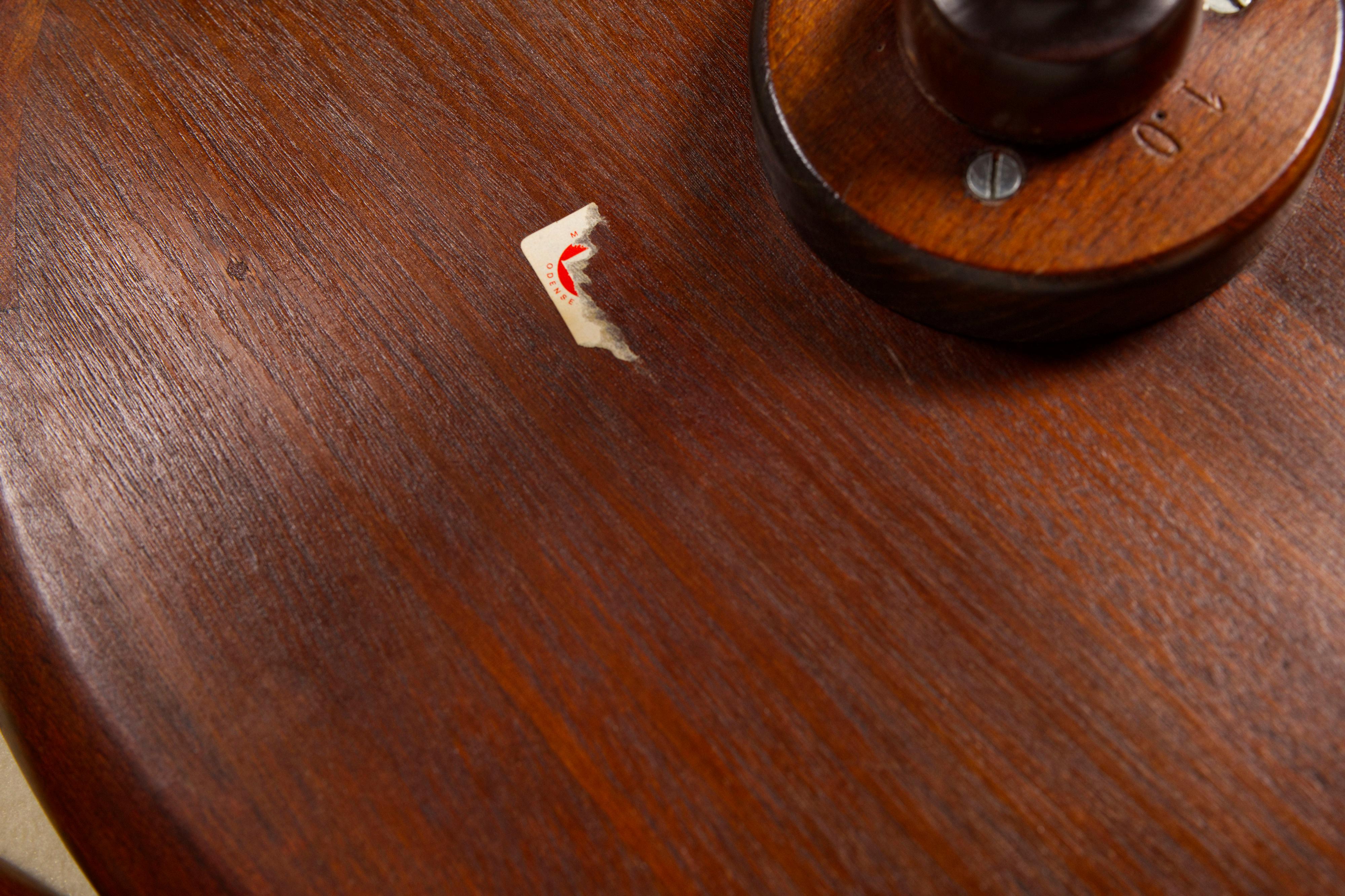 Pair of Mahogany side tables by Anton Kildeberg, Denmark 1970's For Sale 4