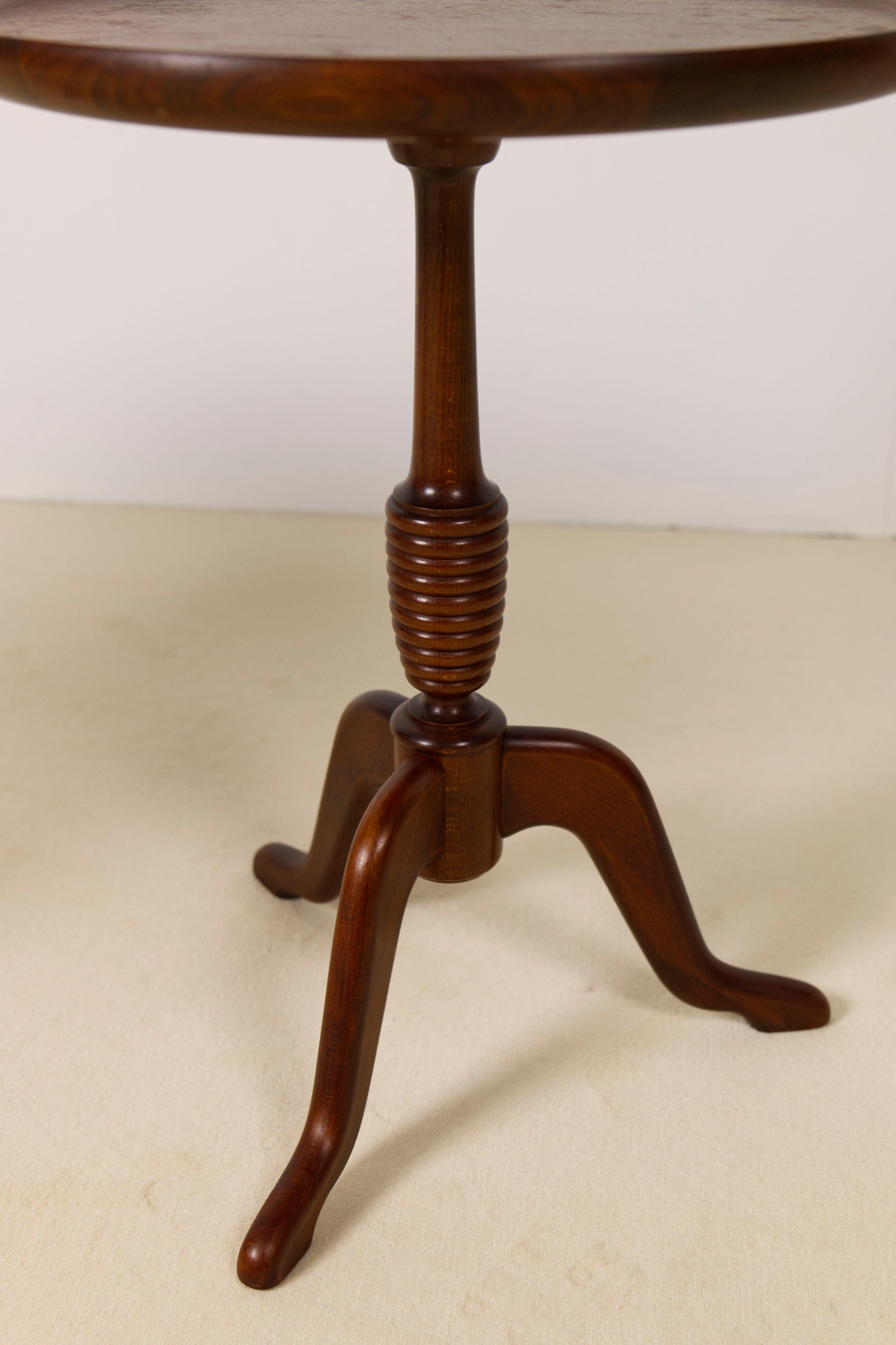 Danish Pair of Mahogany side tables by Anton Kildeberg, Denmark 1970's For Sale