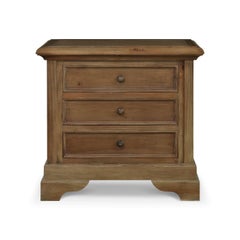Pair of Mahogany Solid Wood Nightstands