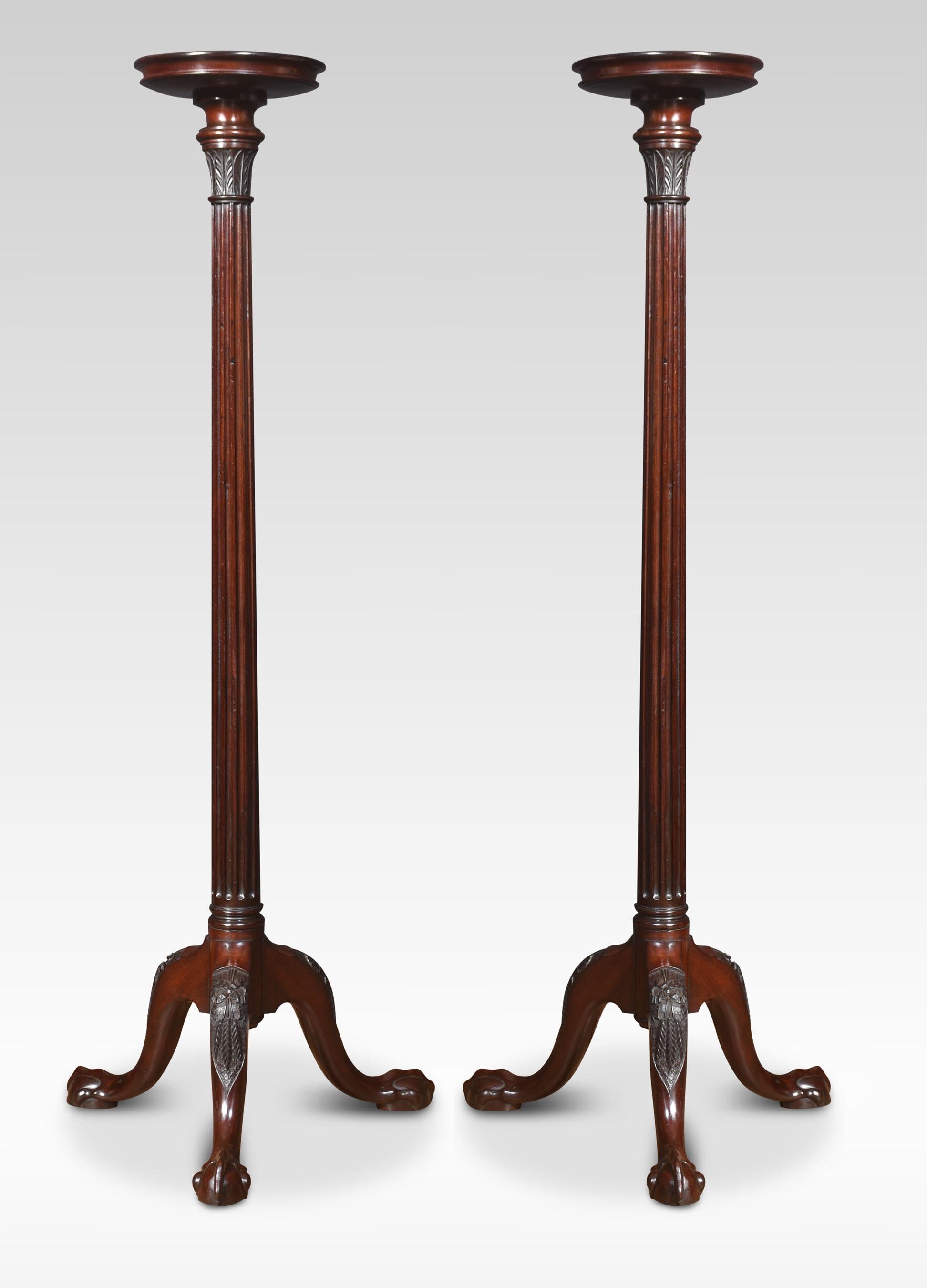 Pair of Mahogany stands For Sale