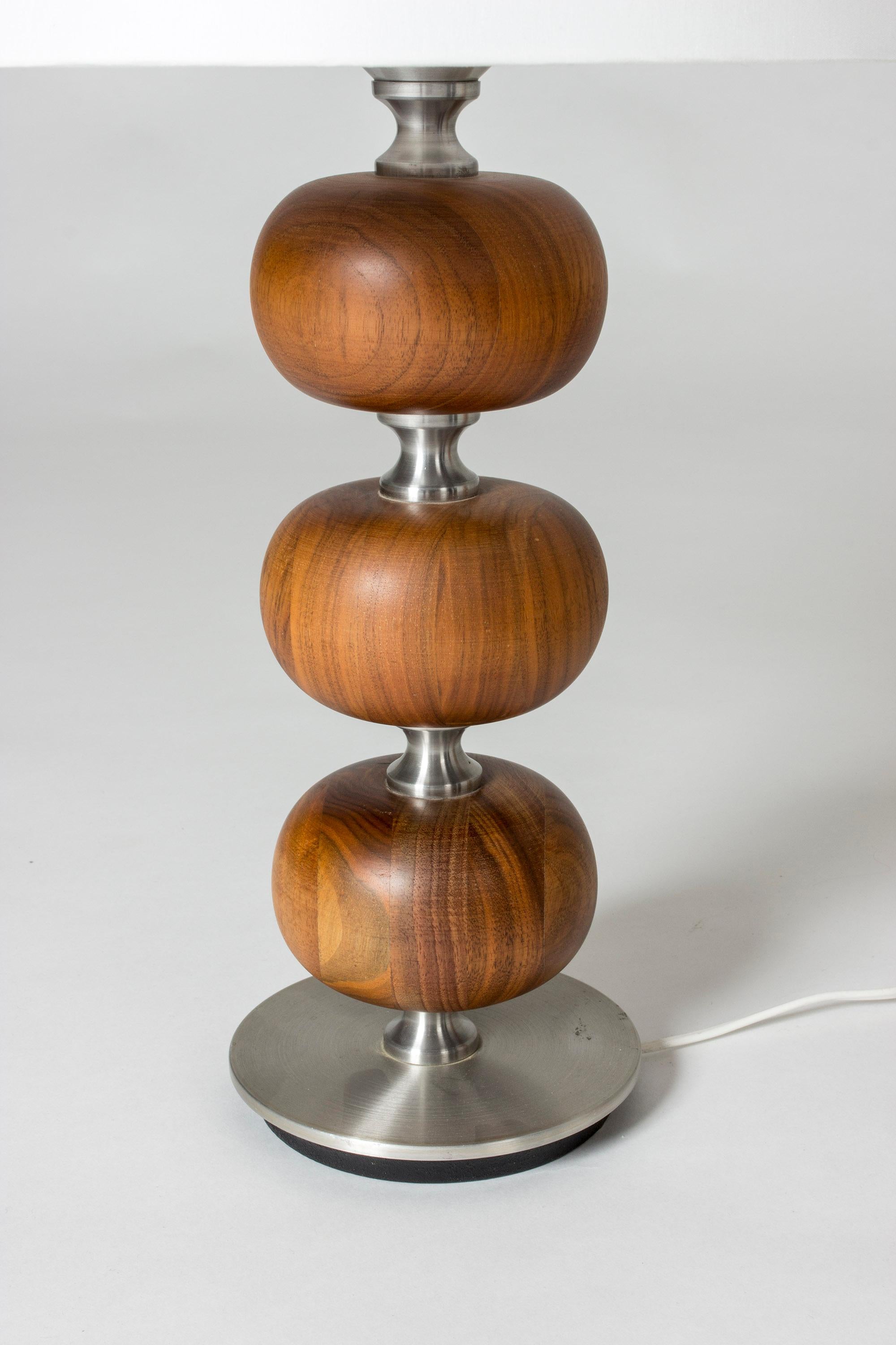Pair of Mahogany Table Lamps by Henrik Blomqvist In Good Condition In Stockholm, SE