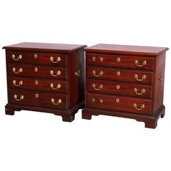 Pair of Mahogany Virginia Galleries Henkel Harris Mahogany Chests of Drawers