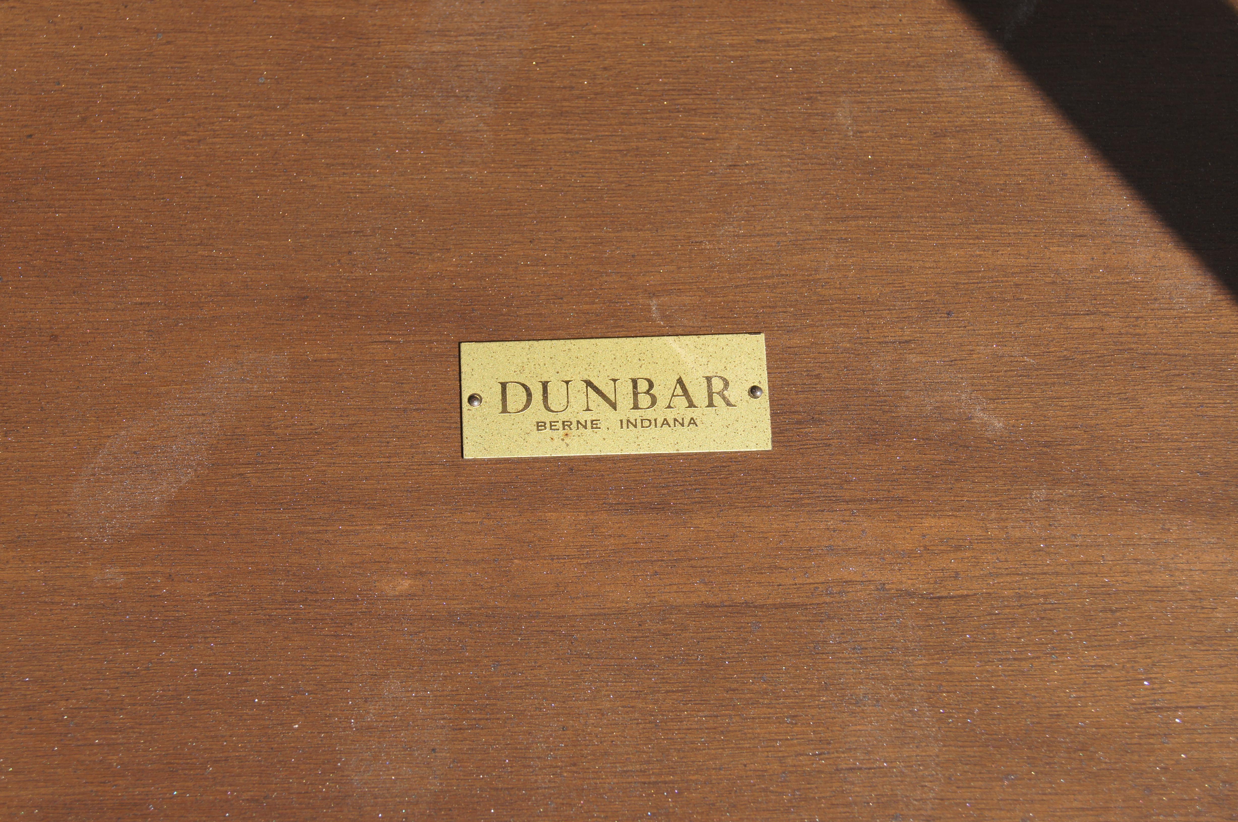 Pair of Mahogany, Walnut, and Brass Side Tables by Edward Wormley for Dunbar In Good Condition In Dorchester, MA