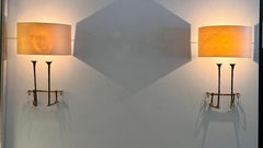Pair of "Mail Coach" Bronze Wall Appliques by Félix Agostini, Paris 1962