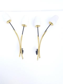 Pair of Maison Arlus 2 Lights Sconces