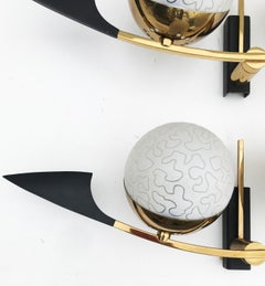 Pair of Maison Arlus Sconces, 2pairs Available