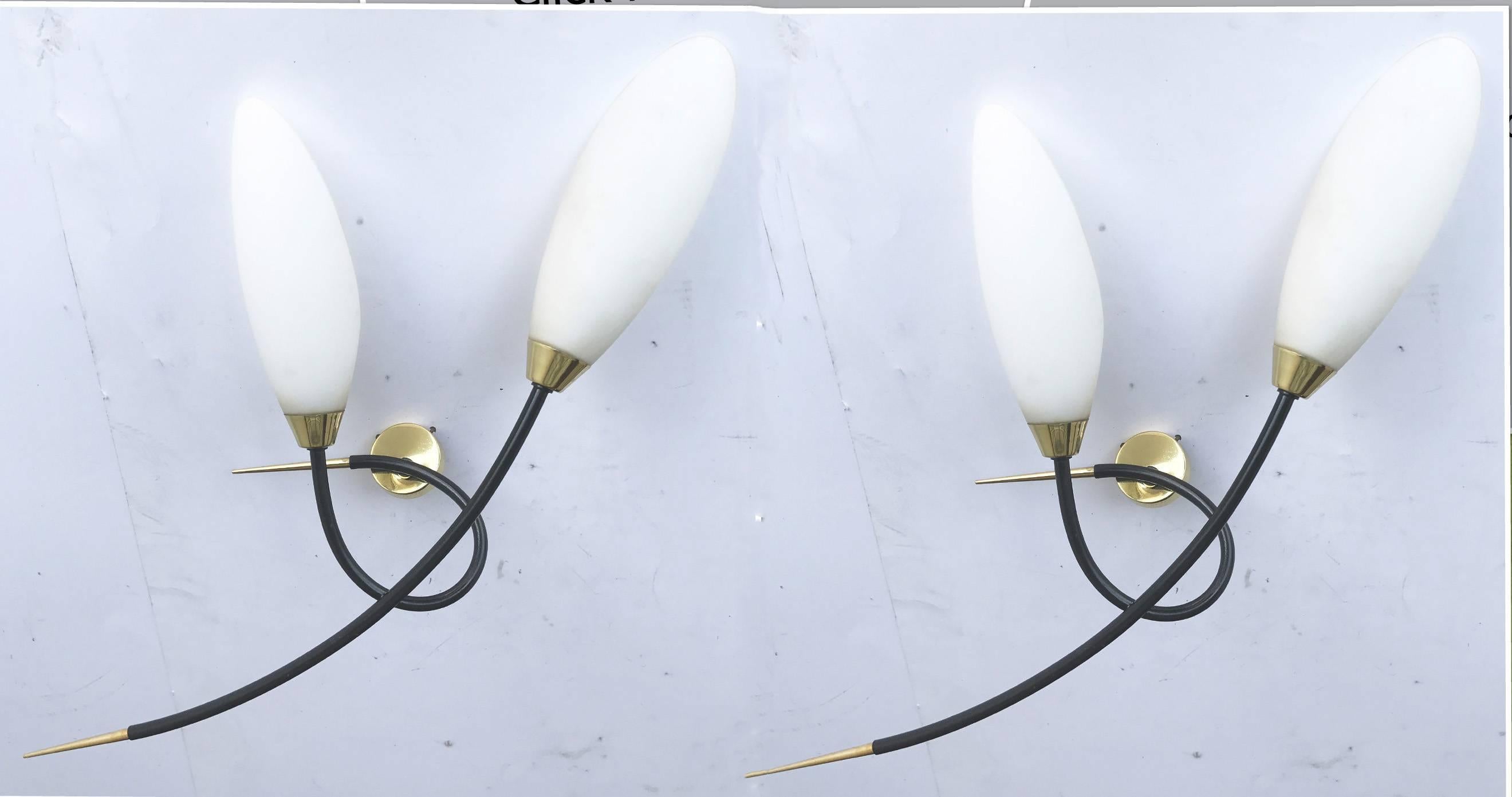 Coppia di lampade Maison Arlus In condizioni buone in vendita a Miami, FL