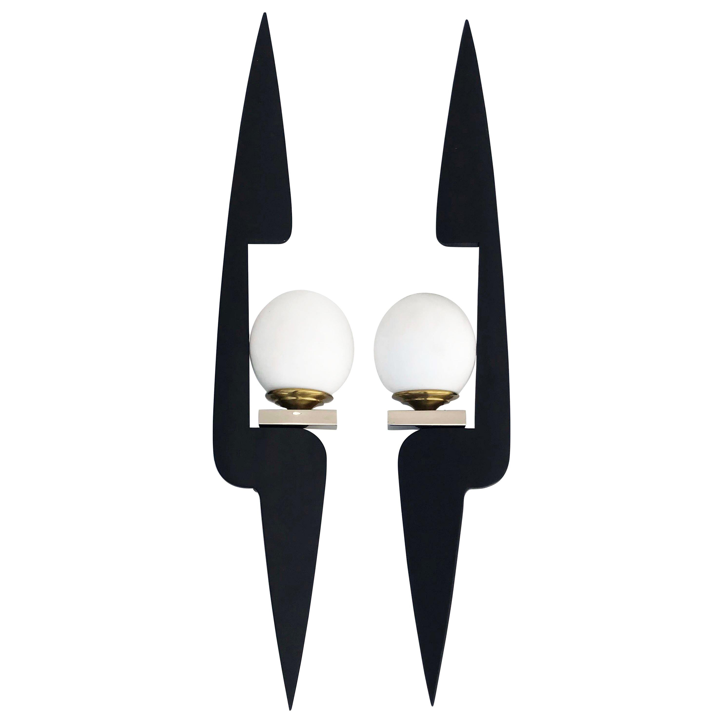 Pair of Maison Arlus Sconces For Sale