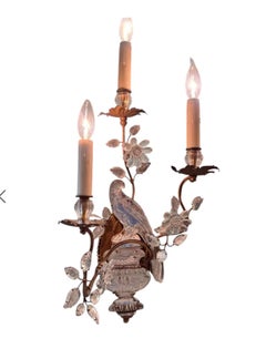 Coppia di lampade in cristallo di rocca della Maison Baggies