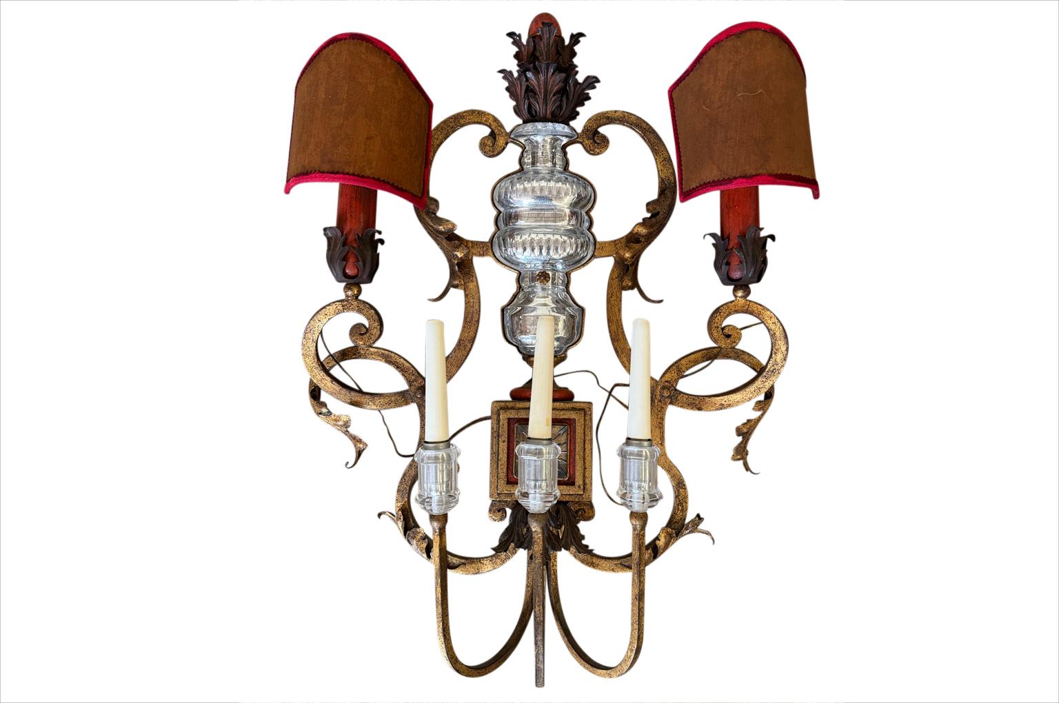 Pair Of Maison Bagues Appliques - Sconces en venta 1