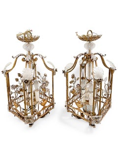 Pair of Maison Bagues Chandeliers