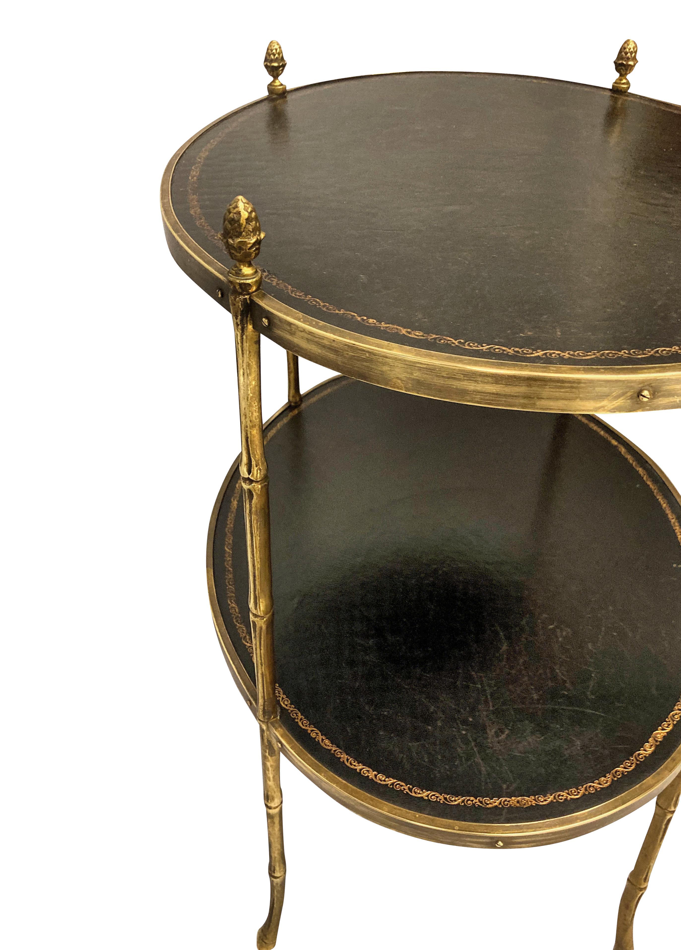 French Pair of Maison Baguès Étagère Occasional Tables