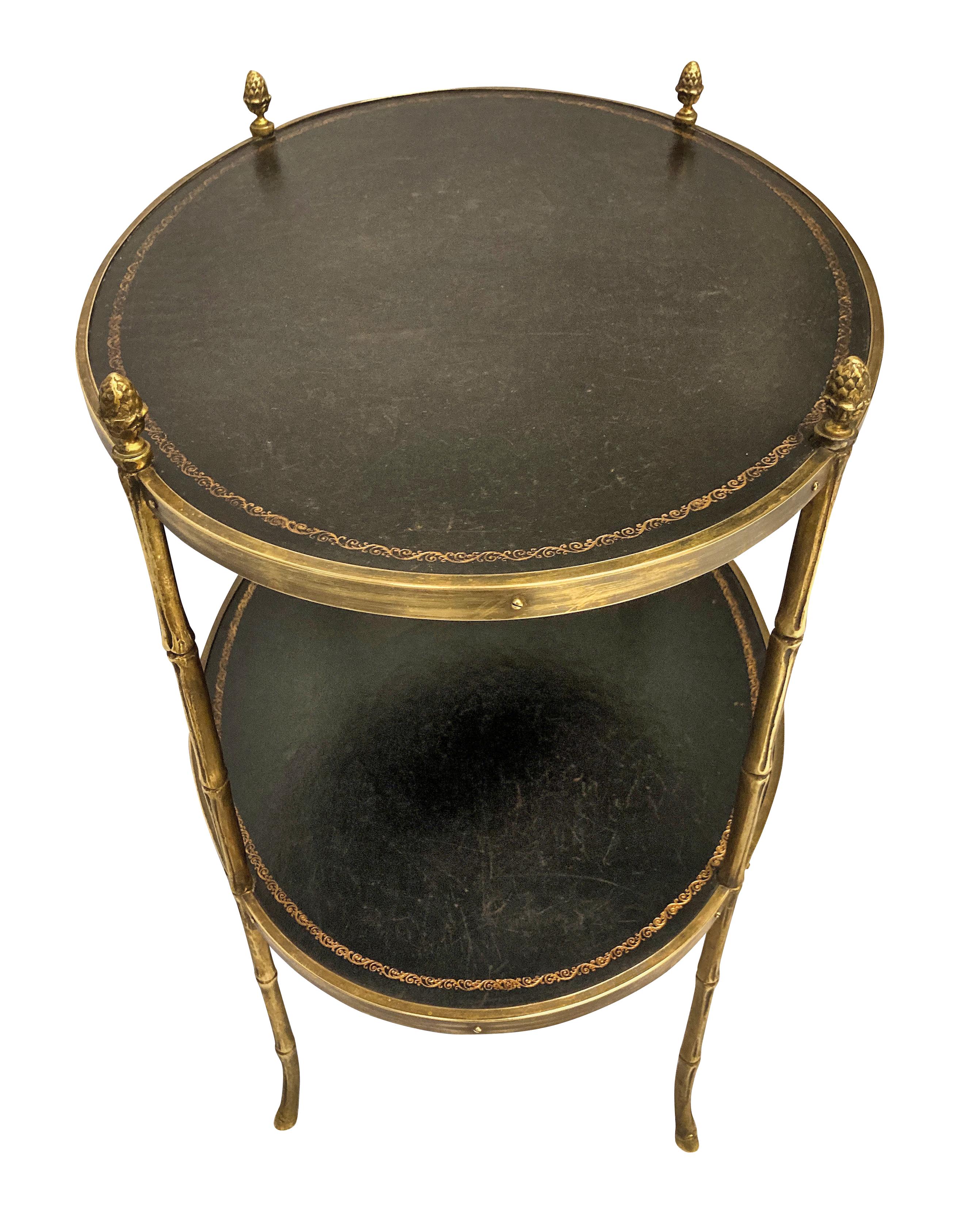 Pair of Maison Baguès Étagère Occasional Tables In Good Condition In Kent, Dover