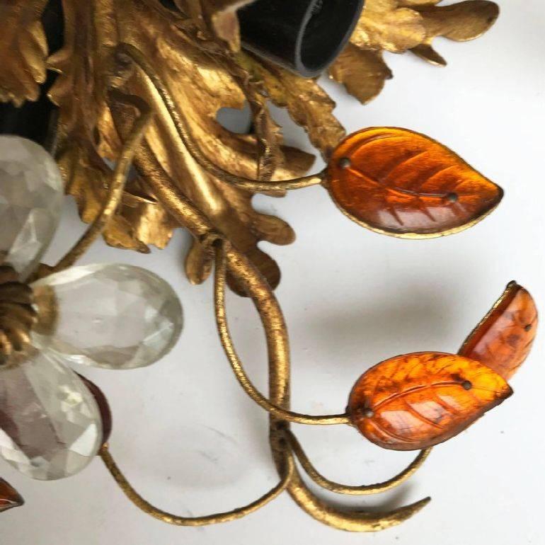 Mid-Century Modern Paire d'appliques ou encastrées de la Maison Bagues, prix individuel en vente
