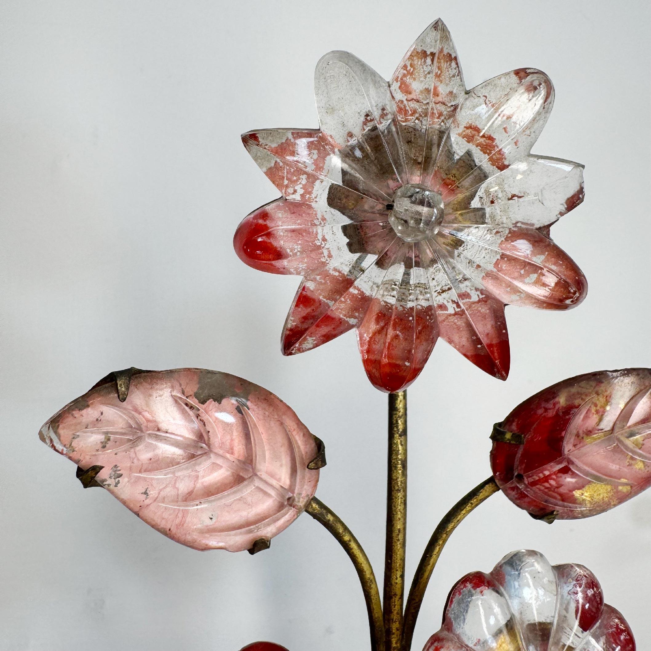 Coppia di lampade da parete rosse della Maison Baguès, CIRCA 1910 in vendita 6