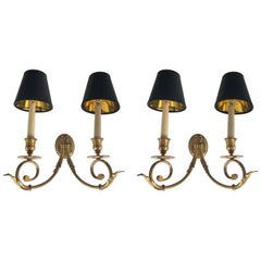 Pair of Maison Baguès Style Sconces