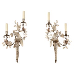 Pair of Maison Bagues Vintage "Bird" Wall Sconces