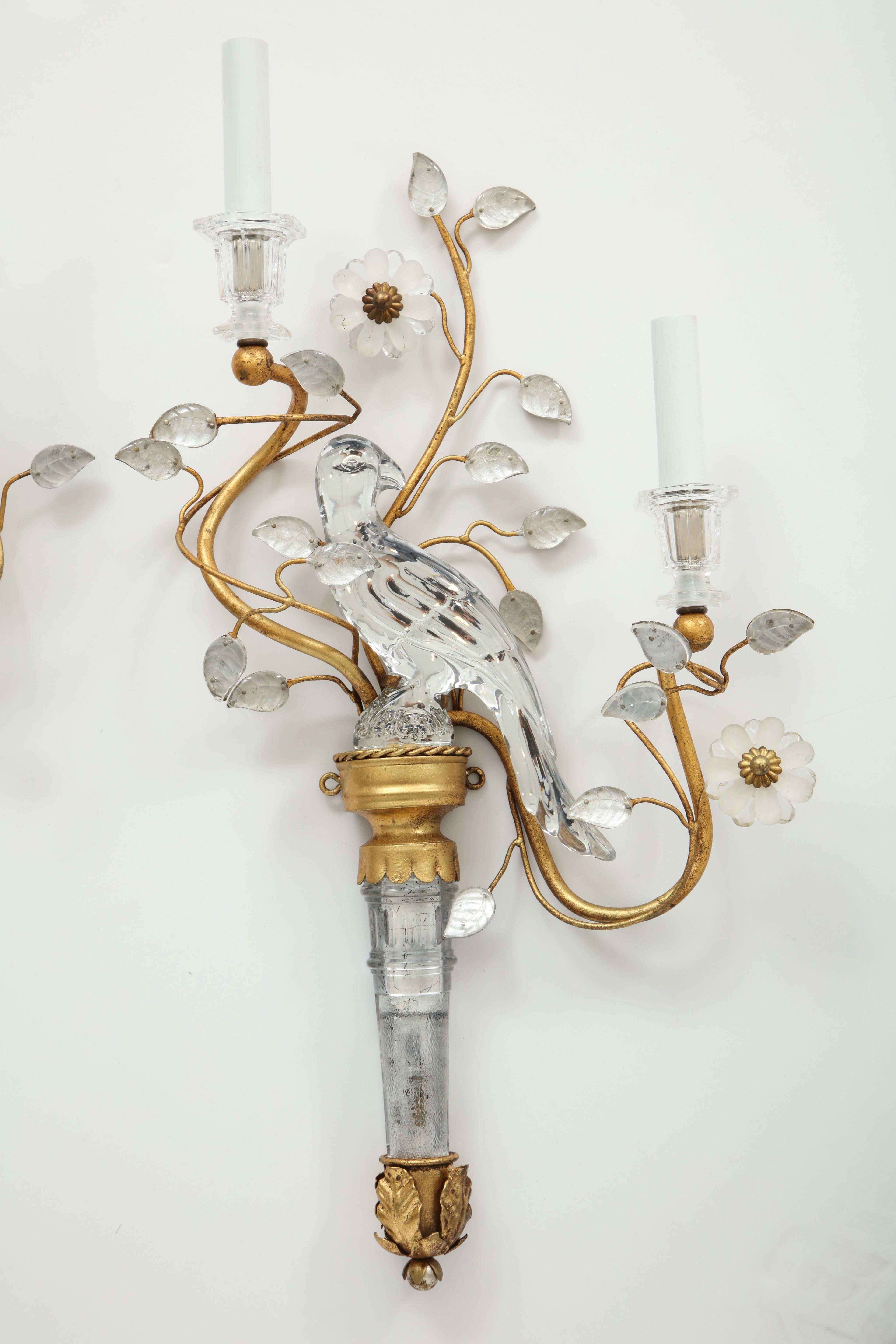 French Pair of Maison Baguès Wall Sconces