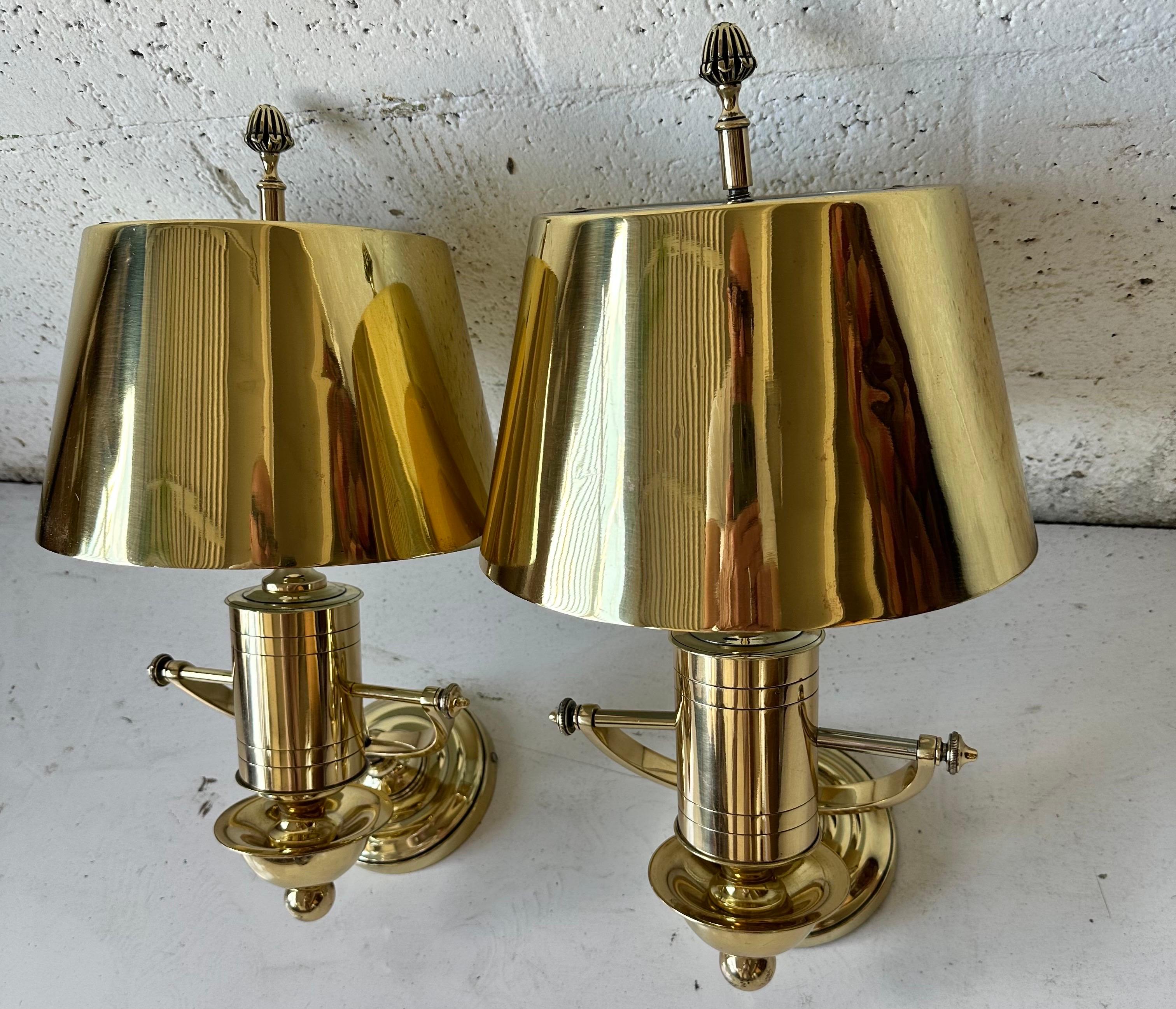 Pair of Maison Charles Bronze Nautical Sconces.
2 pairs available 
