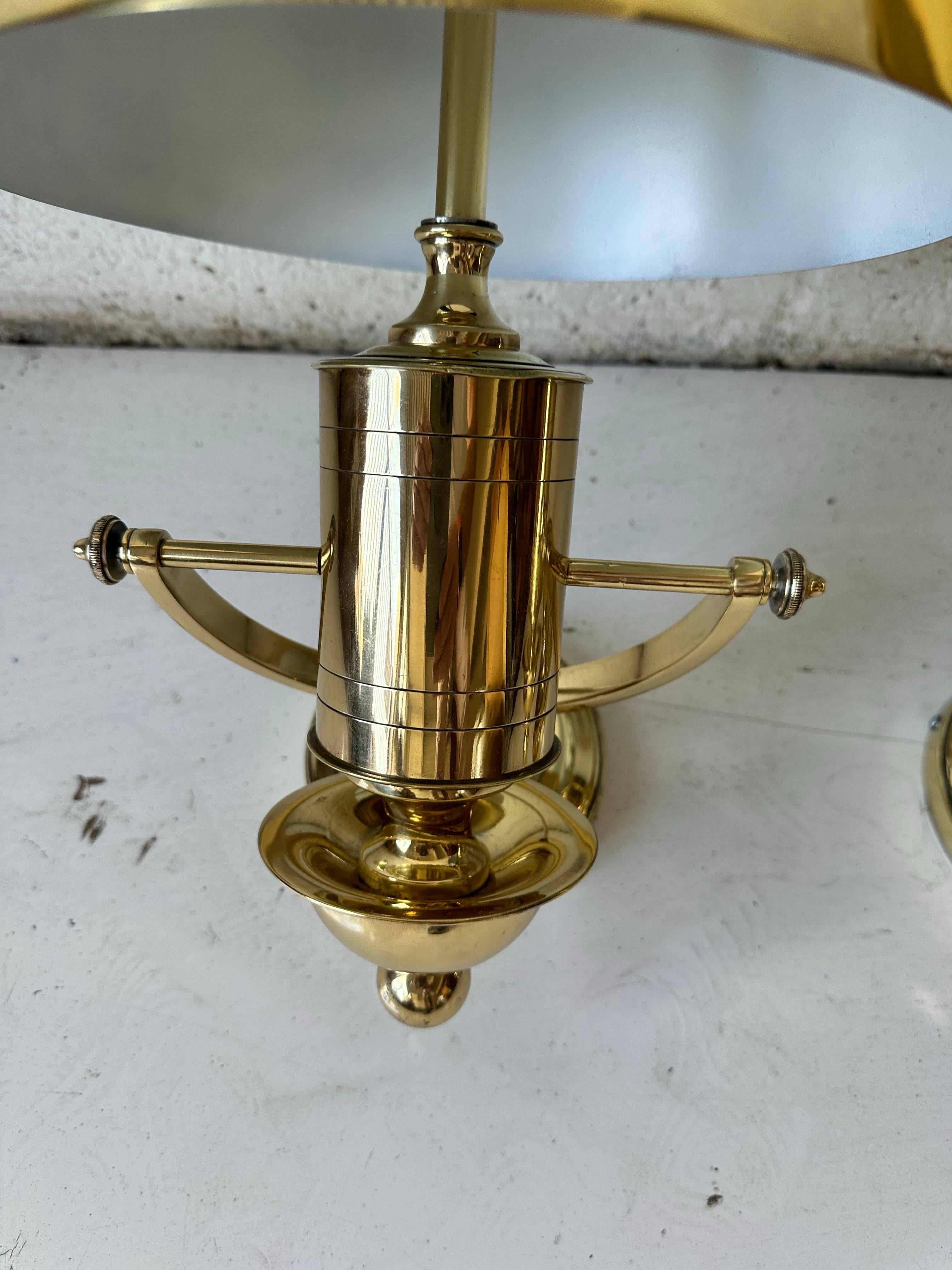 Brass Pair of Maison Charles Bronze Nautical Sconces. 2 pairs available For Sale