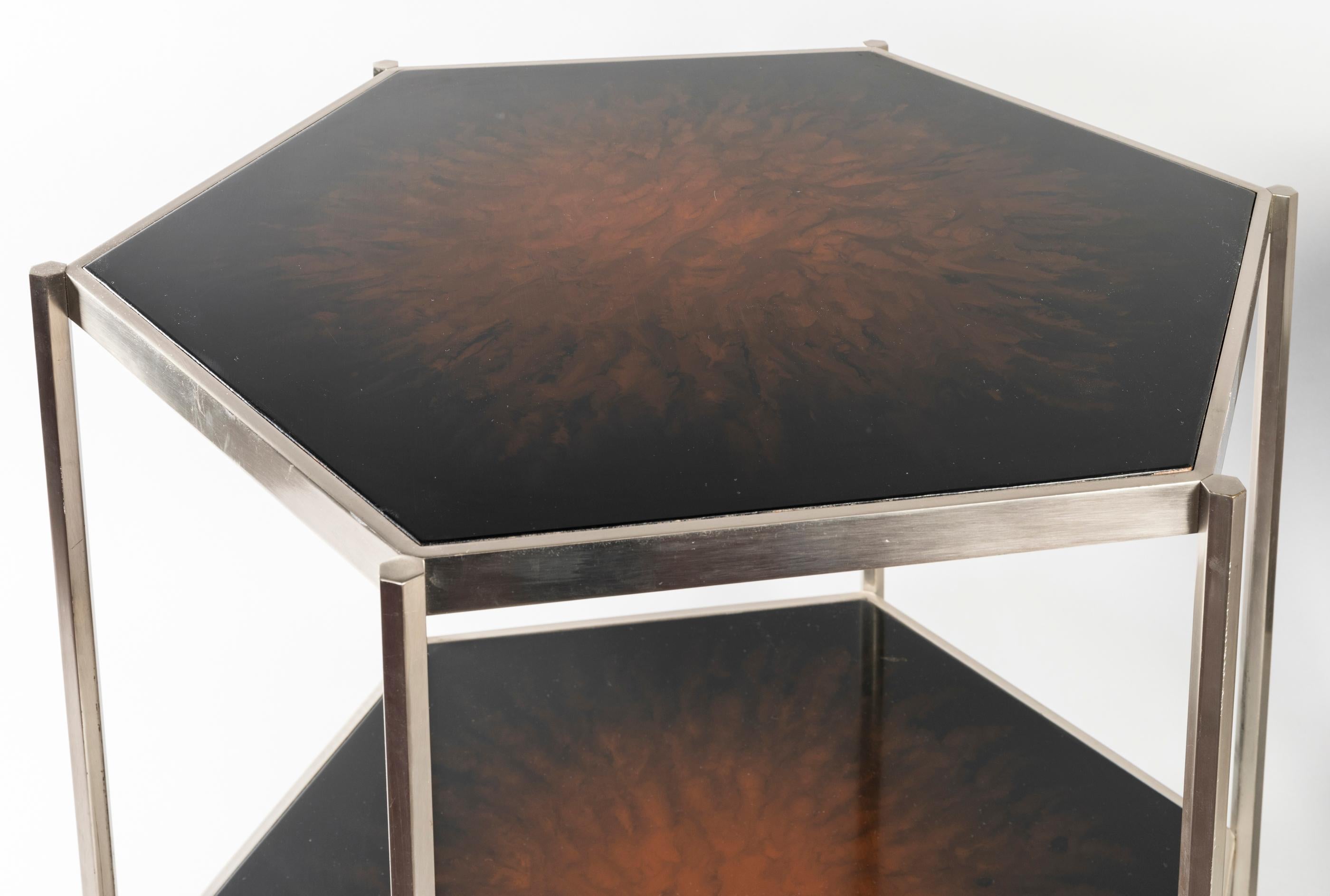 Mid-Century Modern Pair of Maison Charles Coffe Table, 1970s