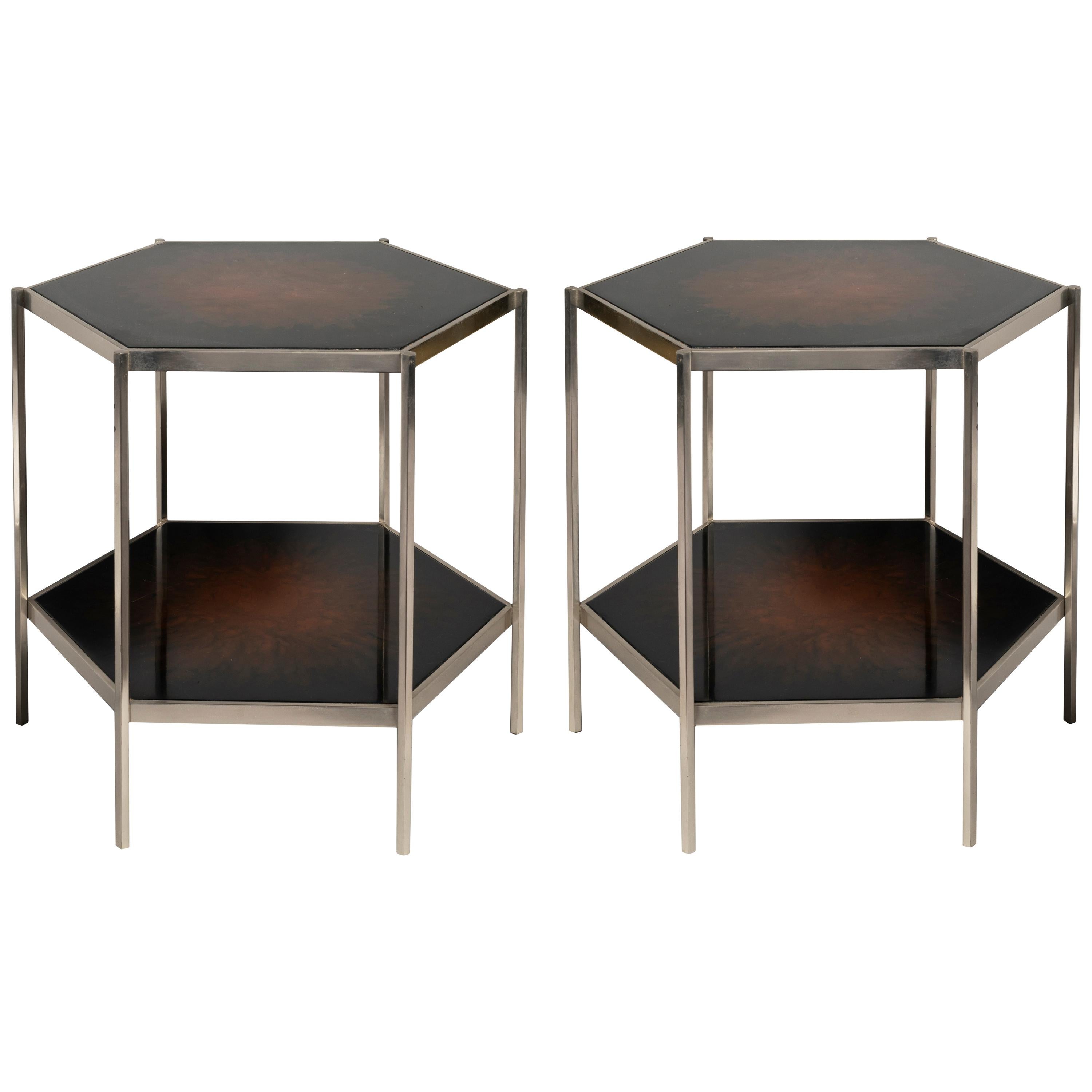 Pair of Maison Charles Coffe Table, 1970s