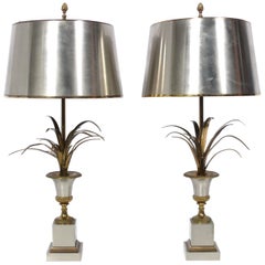 Pair of Maison Charles Signed Lamps
