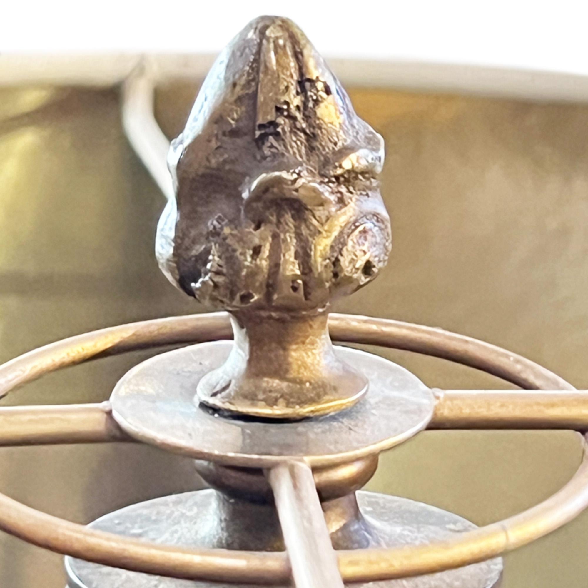 Francese Coppia di lampade da tavolo Agave in stile Maison Charles in vendita