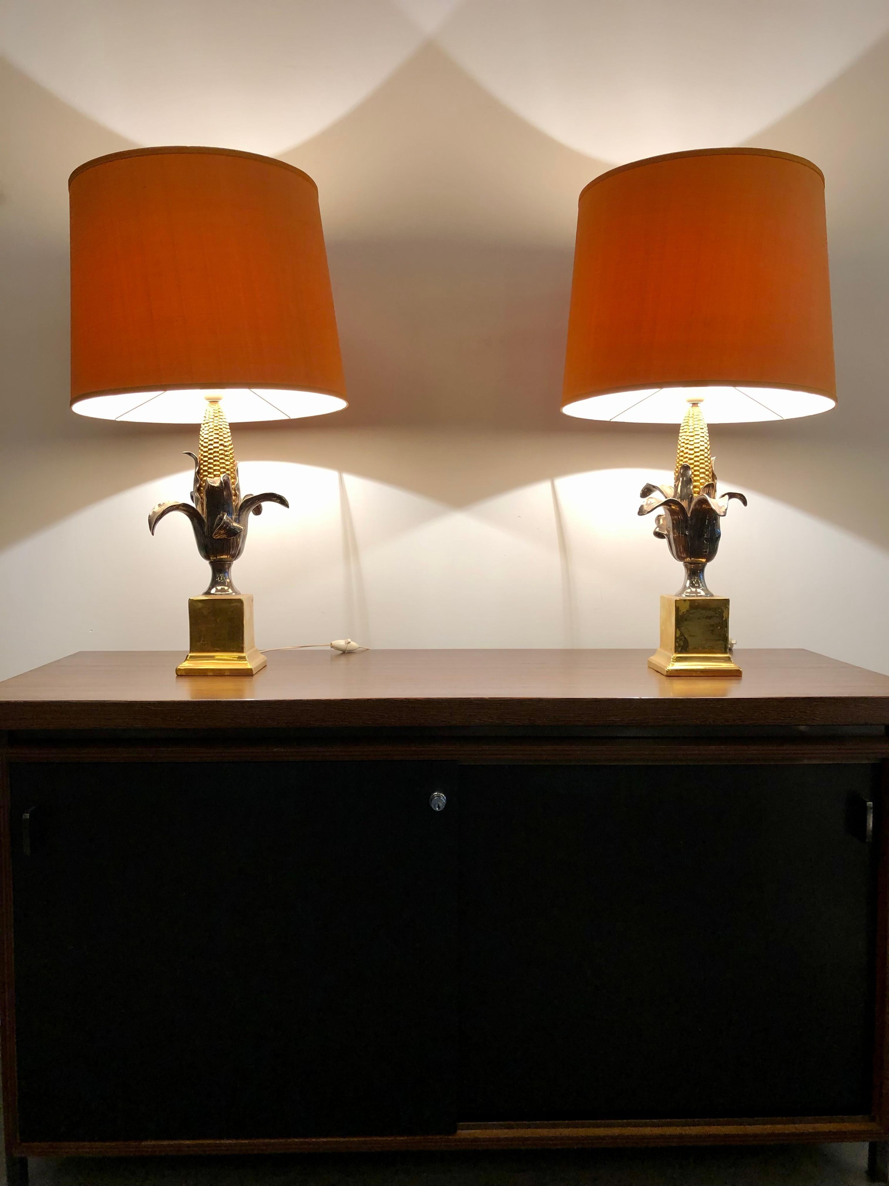 Pair of Maison Charles Style Table Lamps from the seventies  7