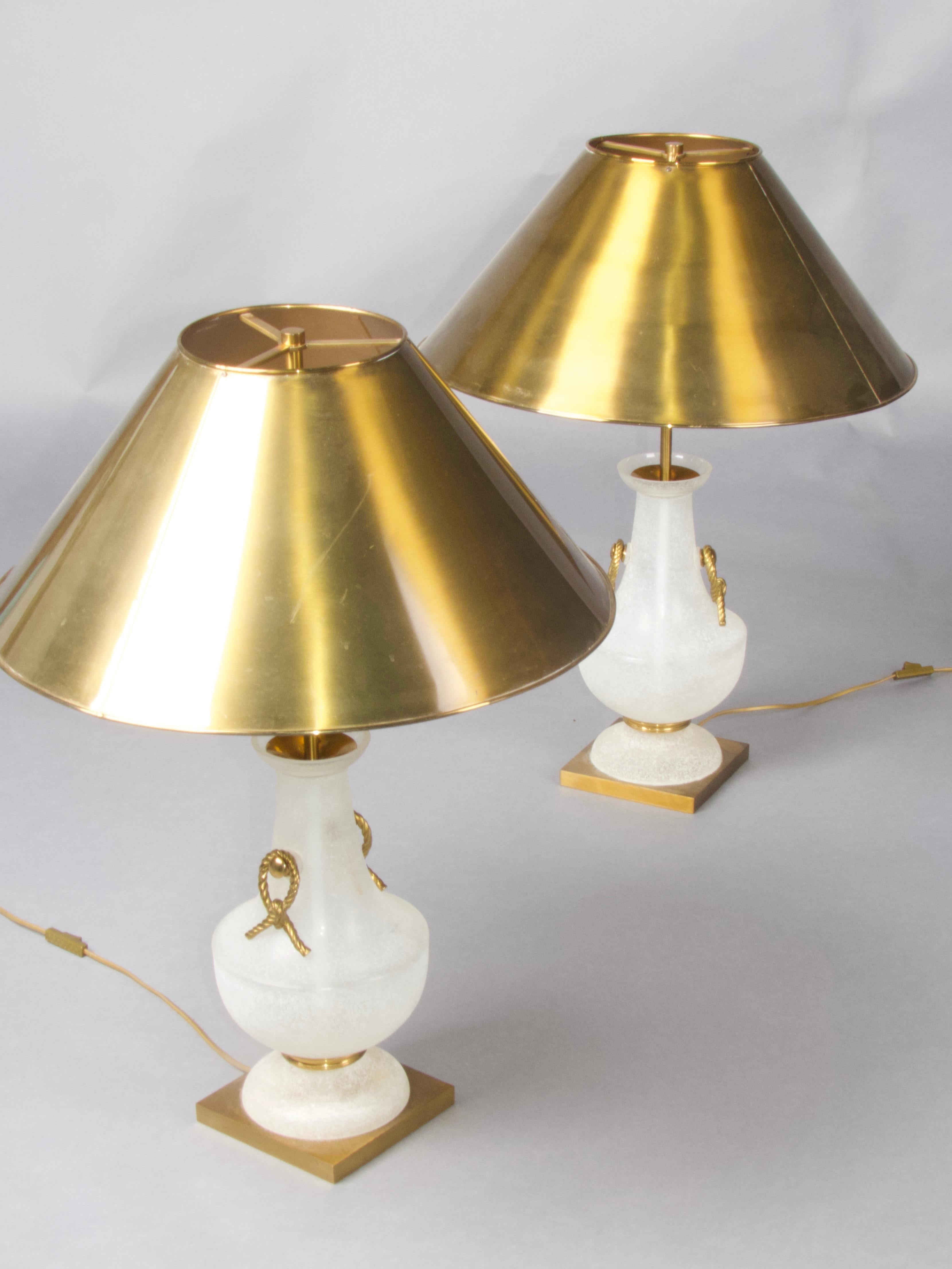 Pair of Maison Charles table lamp For Sale 5