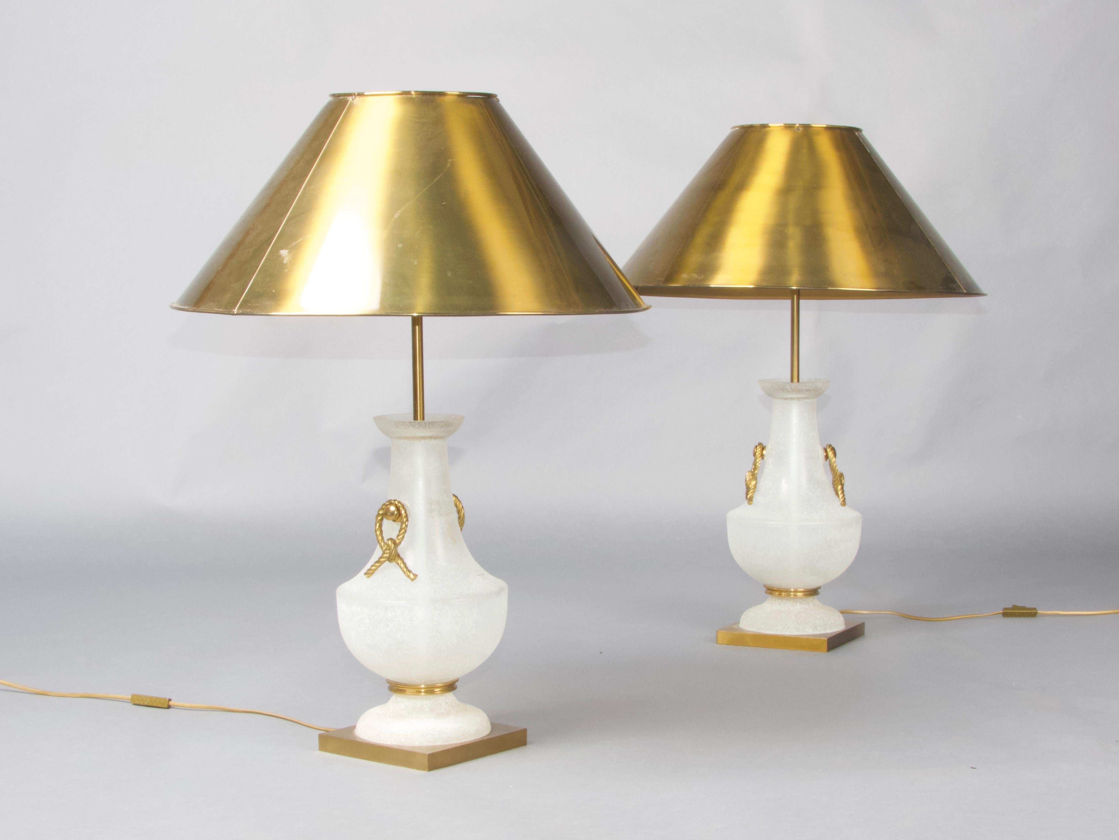 Pair of Maison Charles table lamp For Sale 7