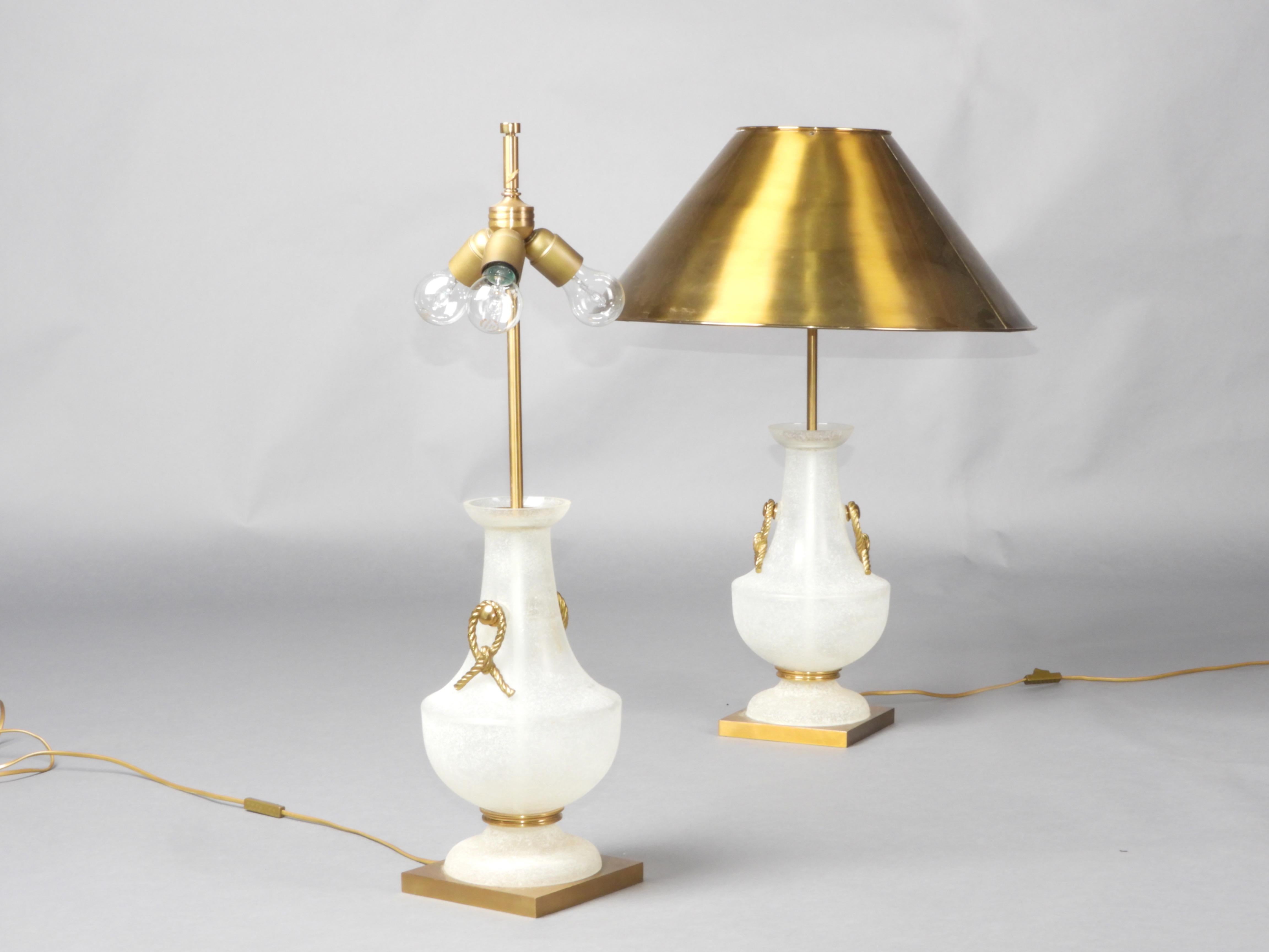 Pair of Maison Charles table lamp For Sale 11
