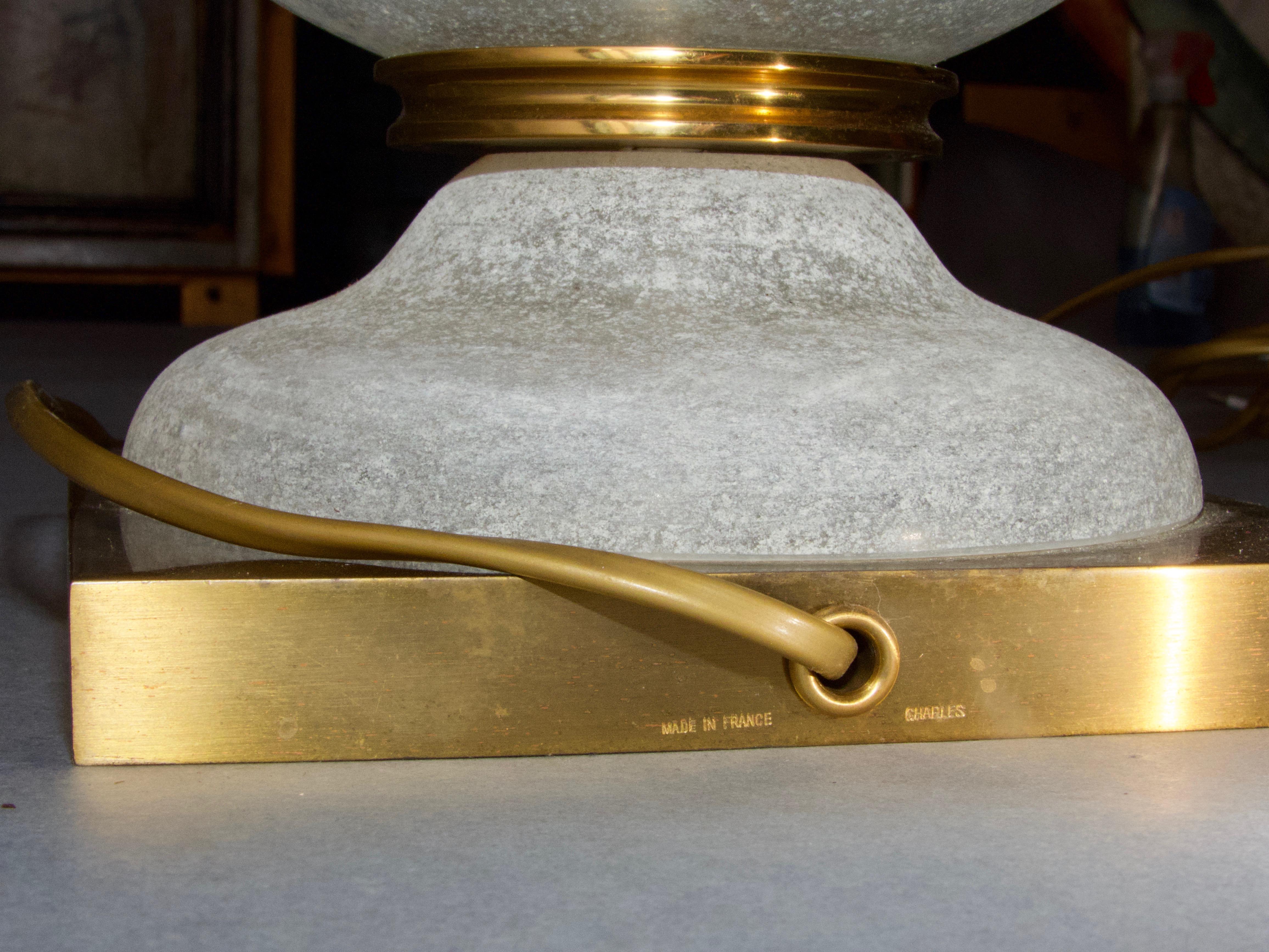 Pair of Maison Charles table lamp For Sale 3
