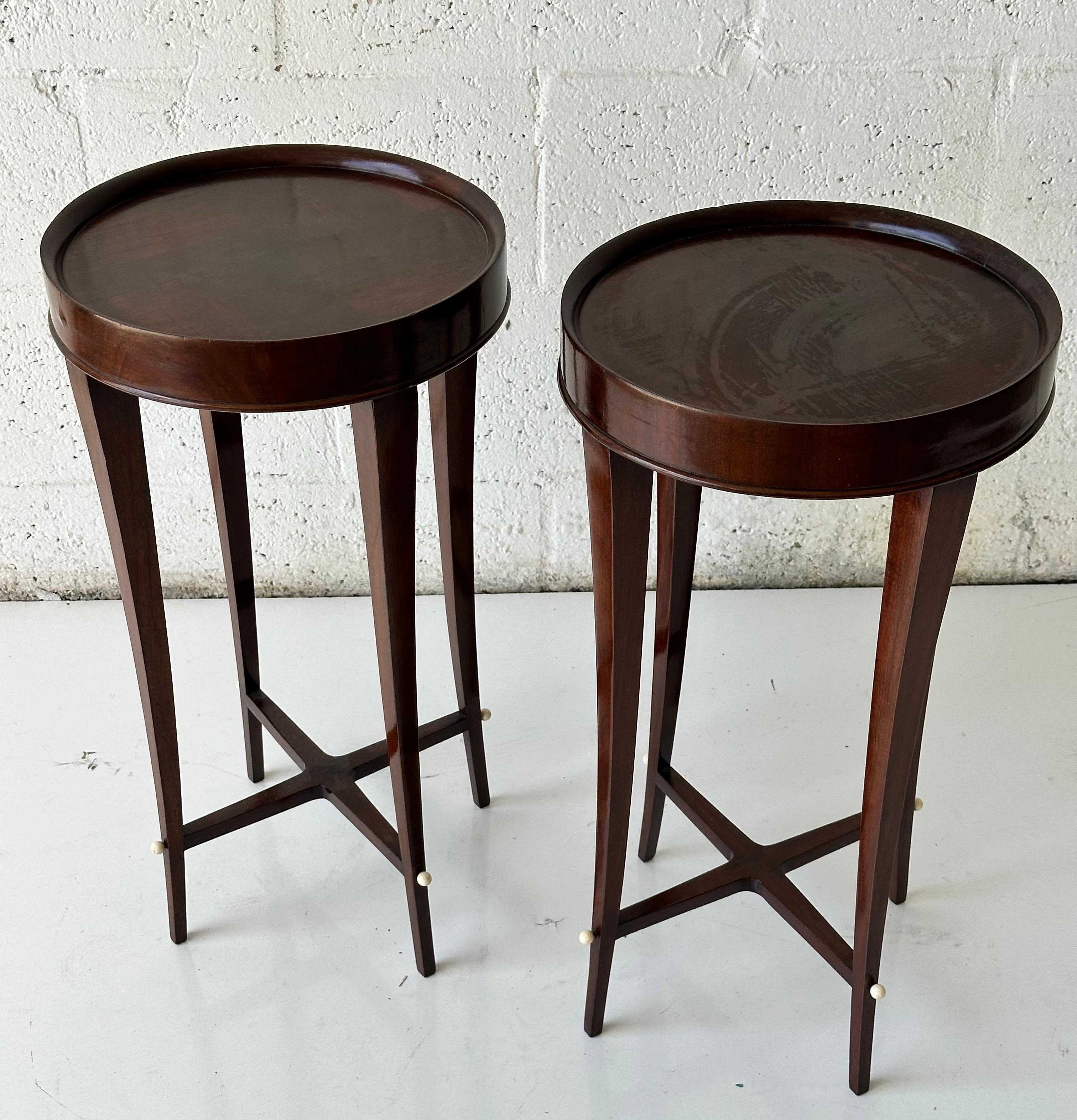 Pair of art deco period maison Dominique Style Side Table .