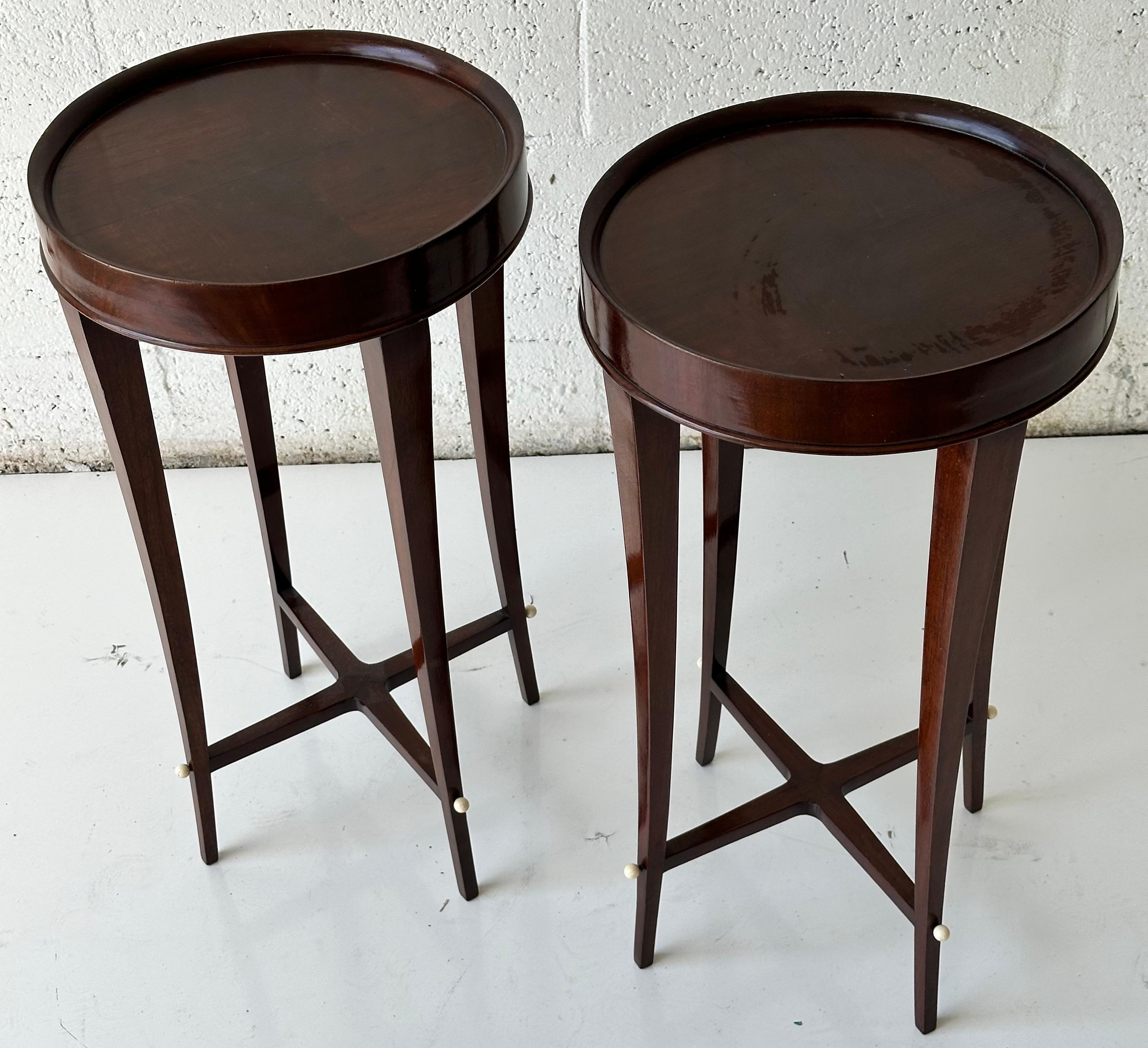 French Pair of Maison Dominique style Side Table For Sale