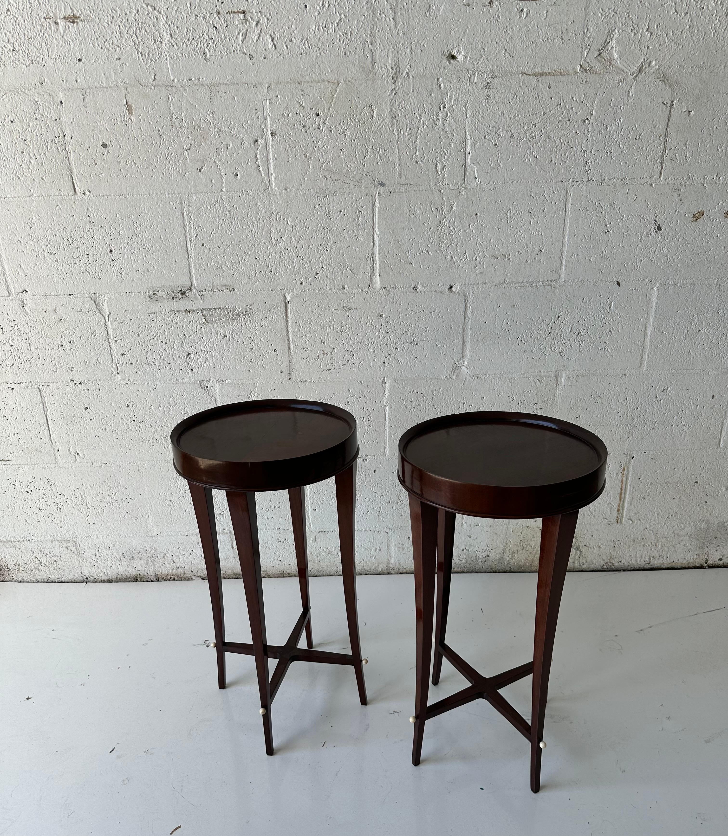 Pair of Maison Dominique style Side Table For Sale 1