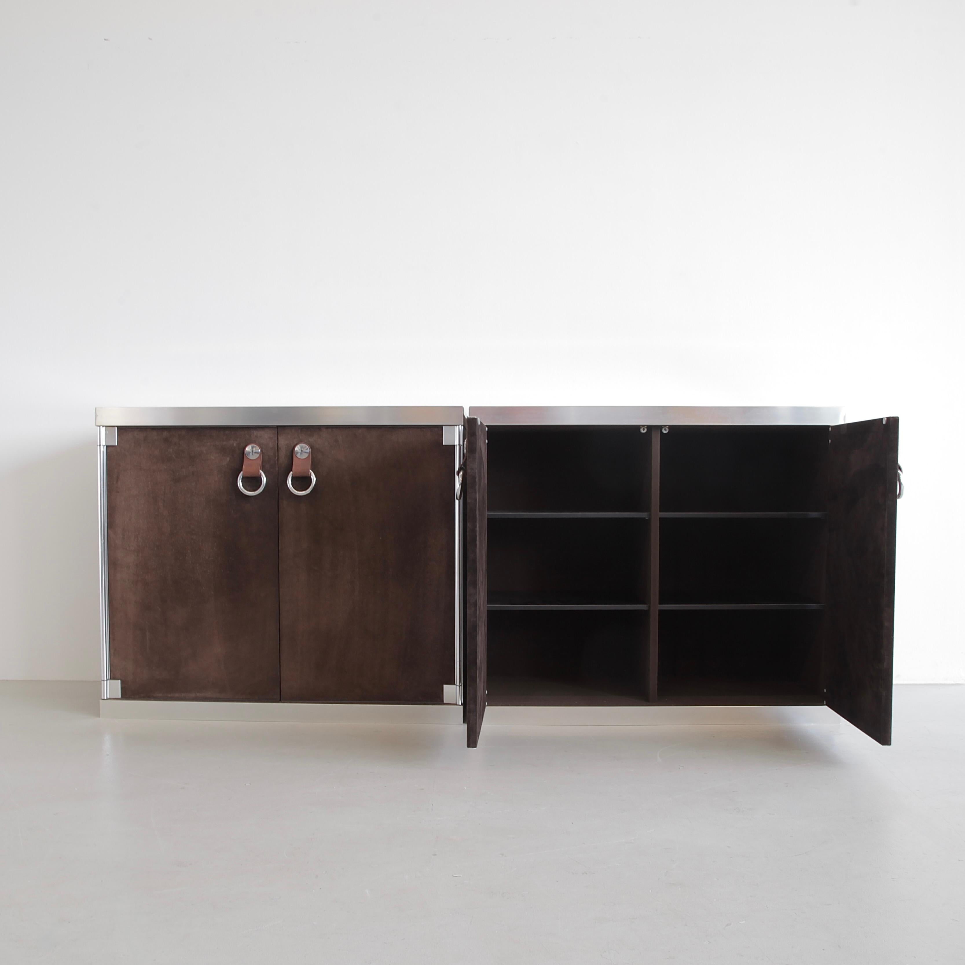 Italian PAIR of Maison HERMES Cabinets by Guido Faleschini, 1970s 