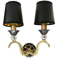 Pair of Maison Jansen 2 Patinas Sconces