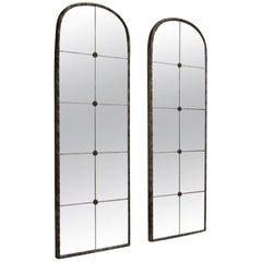 Pair of Maison Jansen Attributed Cast Bronze Pier Mirrors