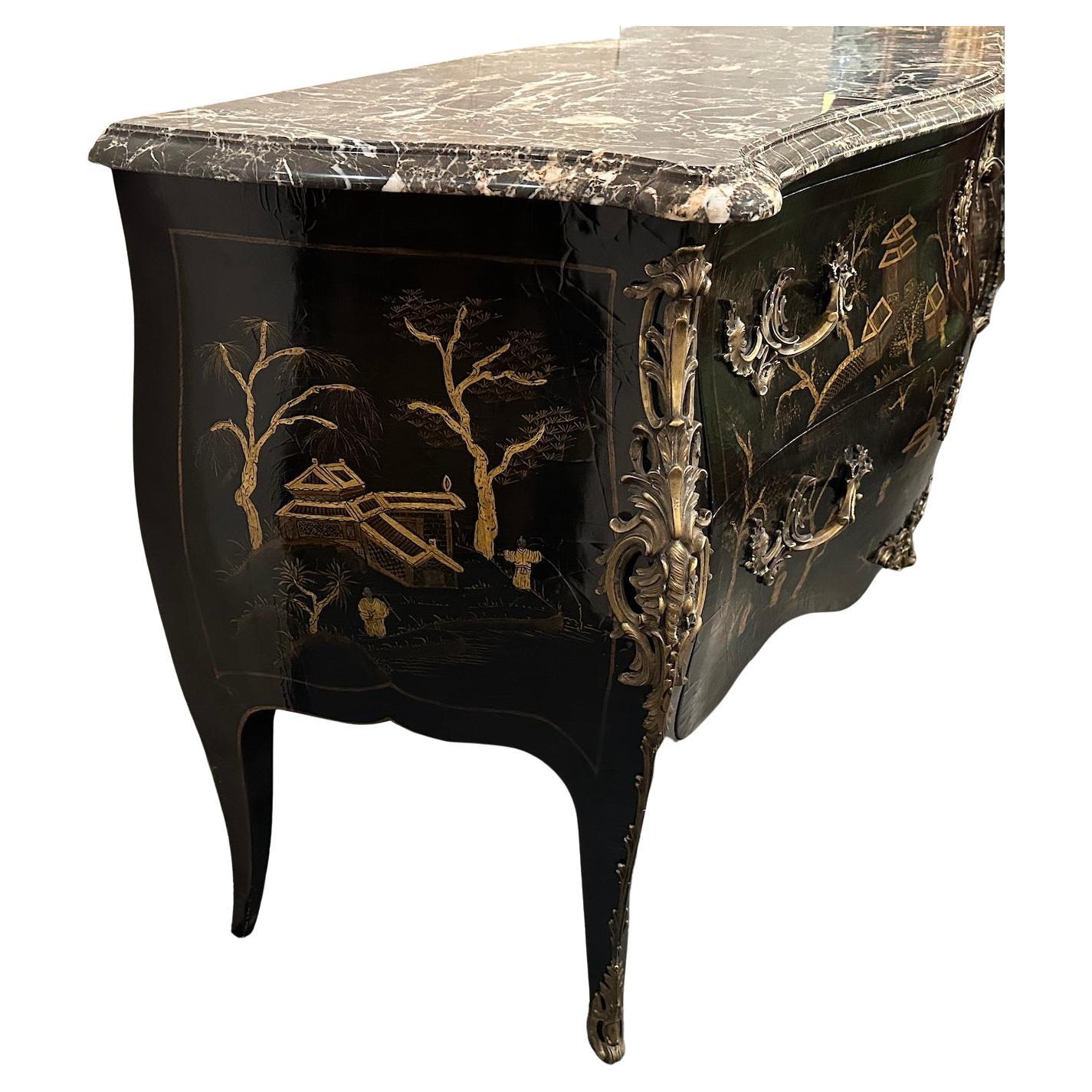 Francese Coppia di comode laccate Maison Jansen in vendita