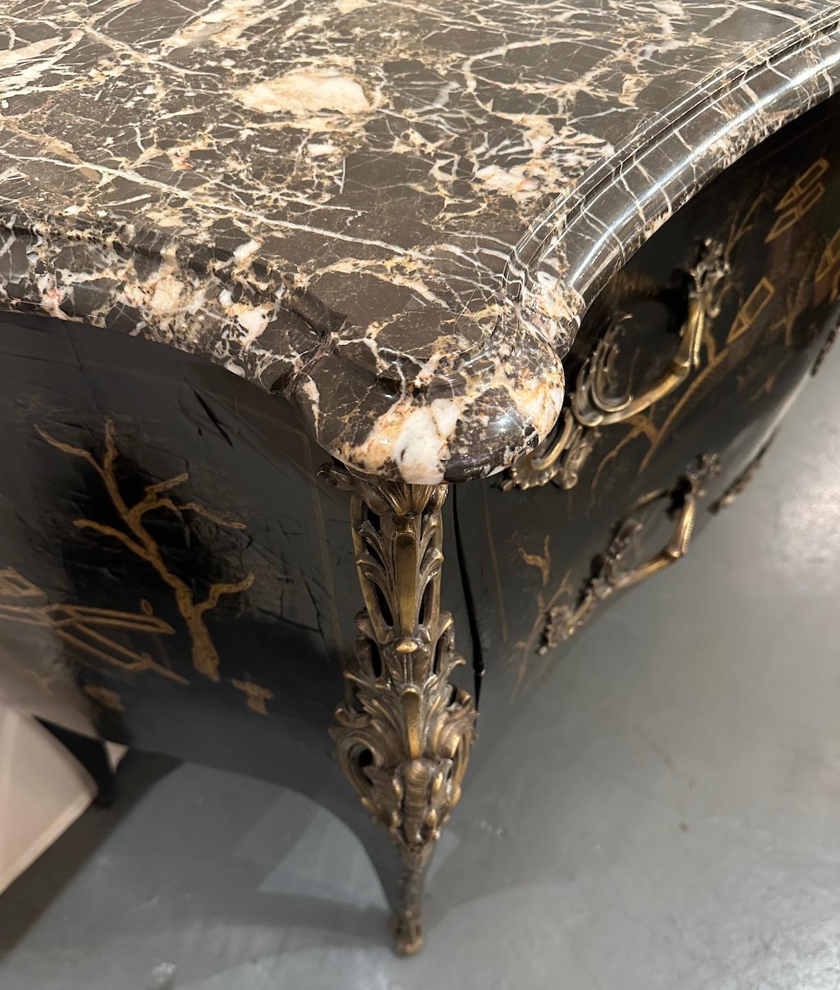 Bronzo Coppia di comode laccate Maison Jansen in vendita