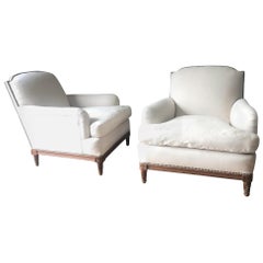 Pair of Maison Jansen Club Chairs, France, Midcentury