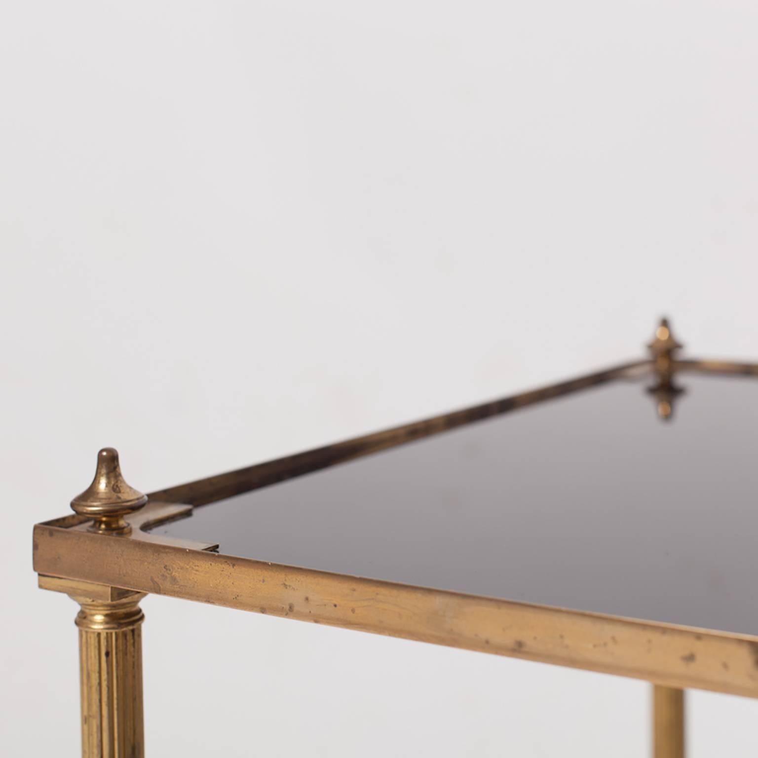 Brass Pair of Maison Jansen Coffee Tables