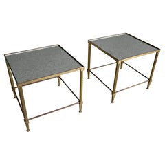 Pair of Maison Jansen Mid-Century Modern Side Tables, France, 1950's
