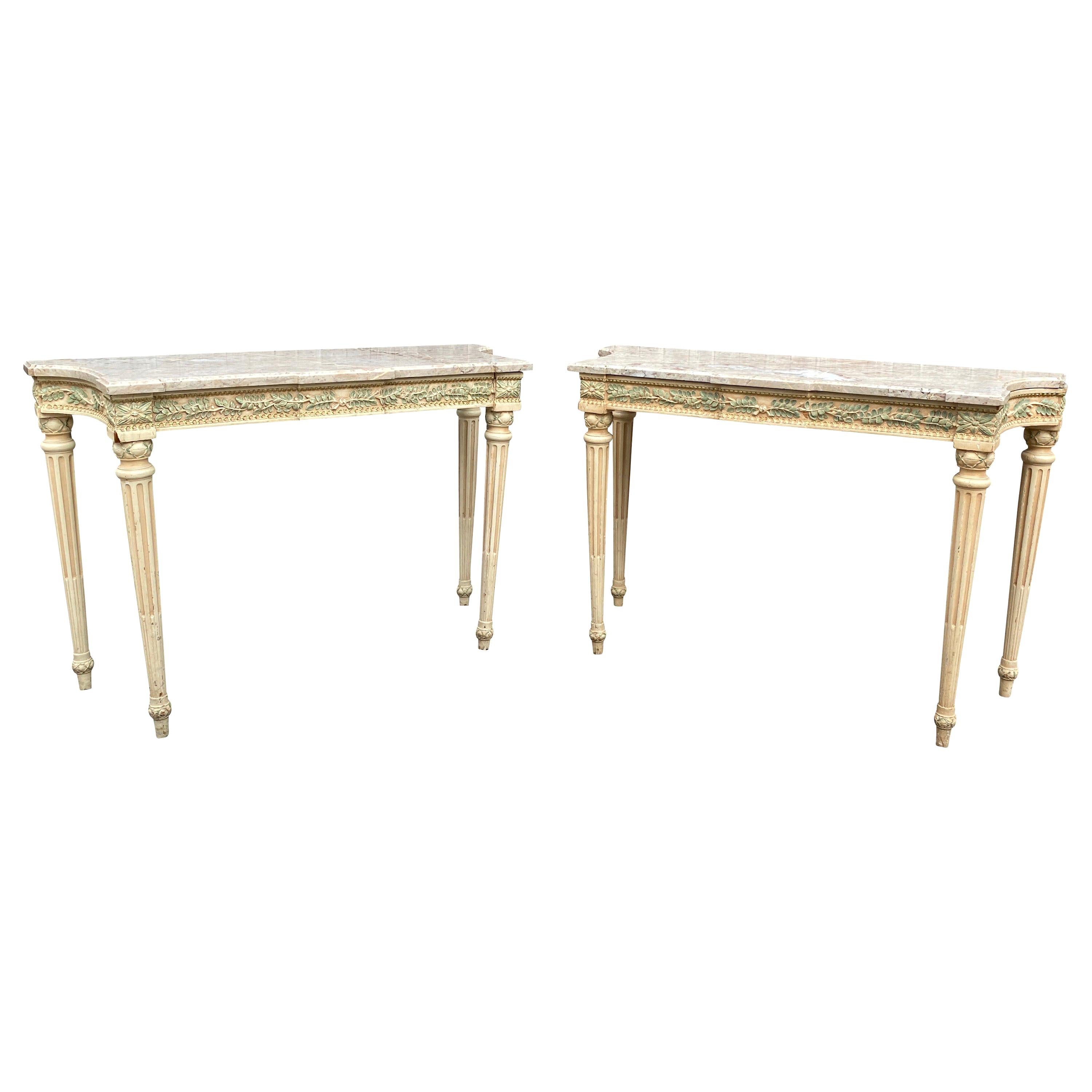Pair of Maison Jansen Consoles at 1stDibs