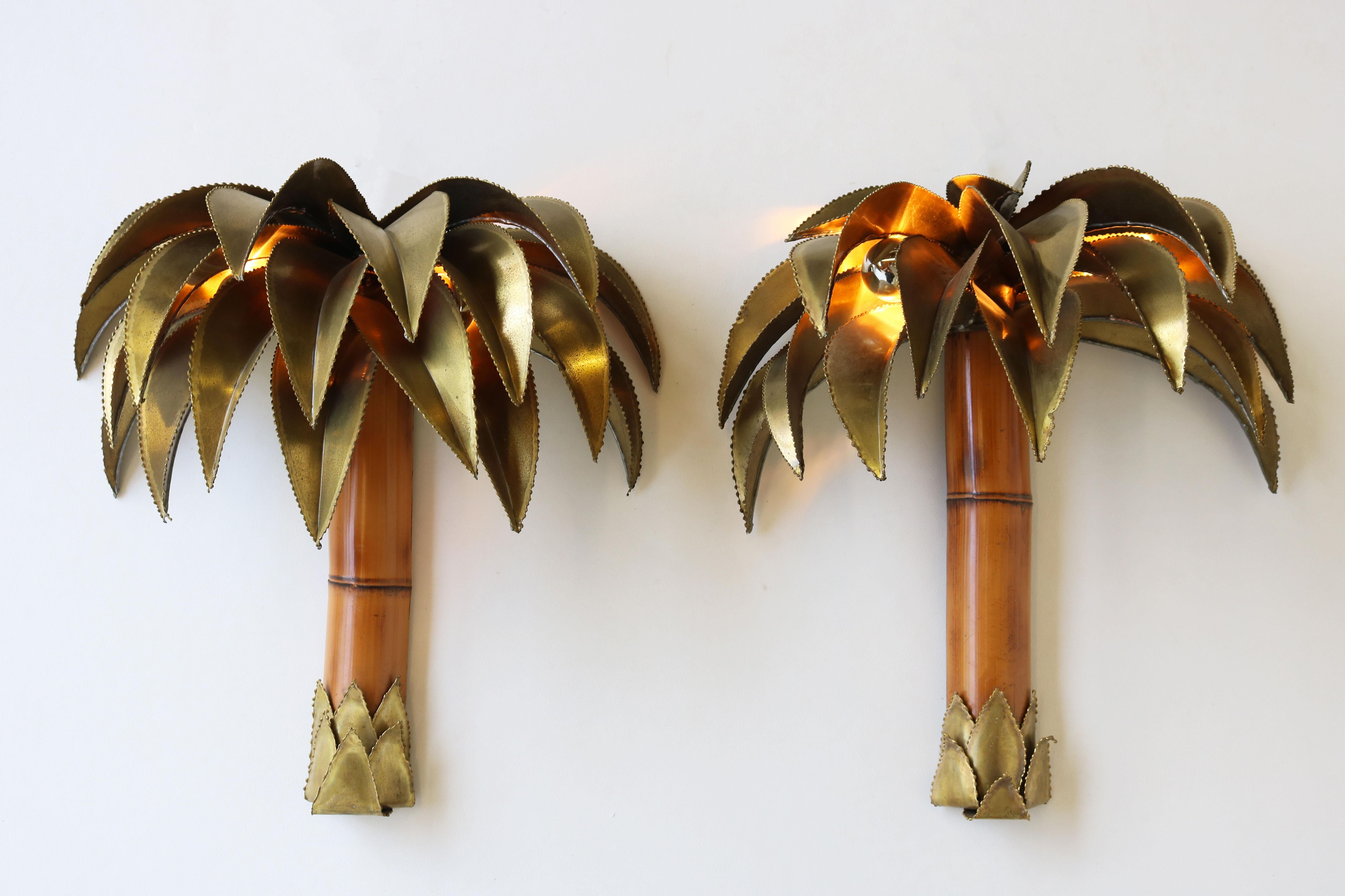 palm tree sconces