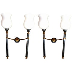 Pair of Maison Jansen Sconces, 6 pairs Available
